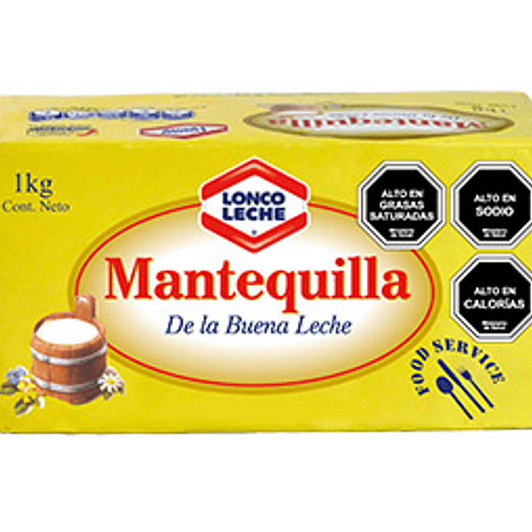 [1196] Mantequilla Lonco Leche 1 Kg