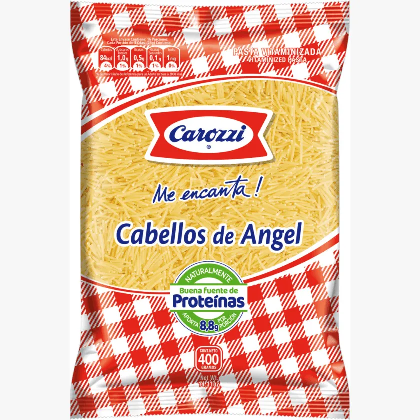 [1827] Fideo Cabello Angel Carozzi 400 Gr