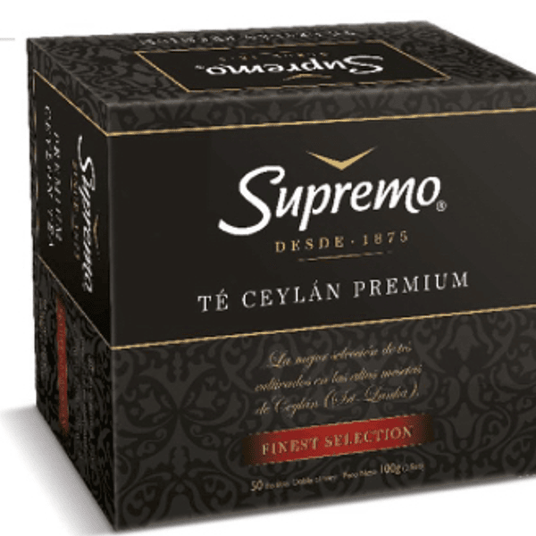 [1889] Te Supremo Negro Ceylan 100Bls