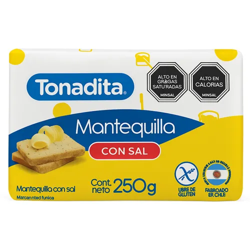 [1990] Mantequilla Tonadita Pan 250 G