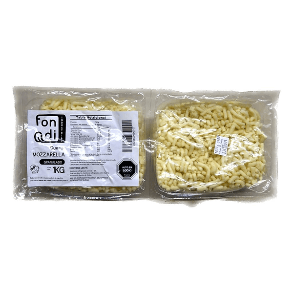 [1290] Queso Mozzarella Granulada Pampa