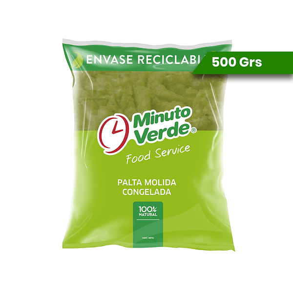 [812] Pulpa Palta Minuto Verde 500 Gr