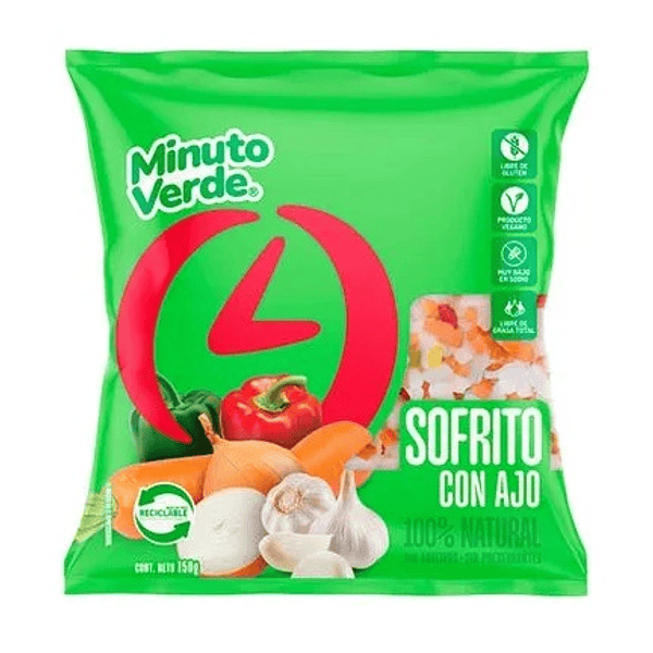 [1081] Sofrito Con Ajo Minuto Verde 150 Gr