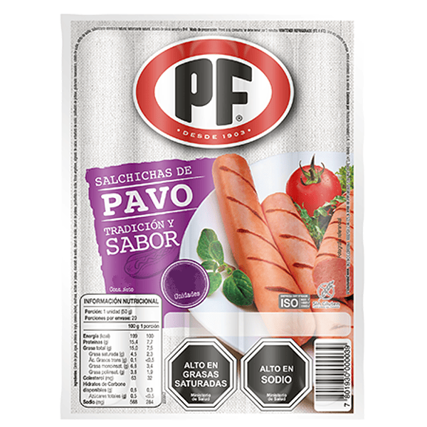 [502] Vienesas Pf Pavo 250 Gr