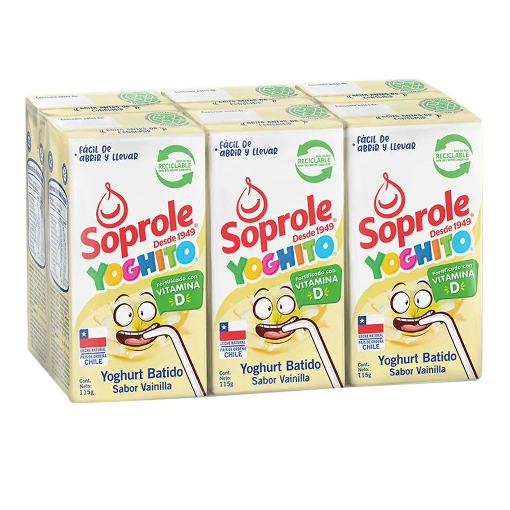 Yoguito Tetra Dp. Soprole 6 X 115 Gr