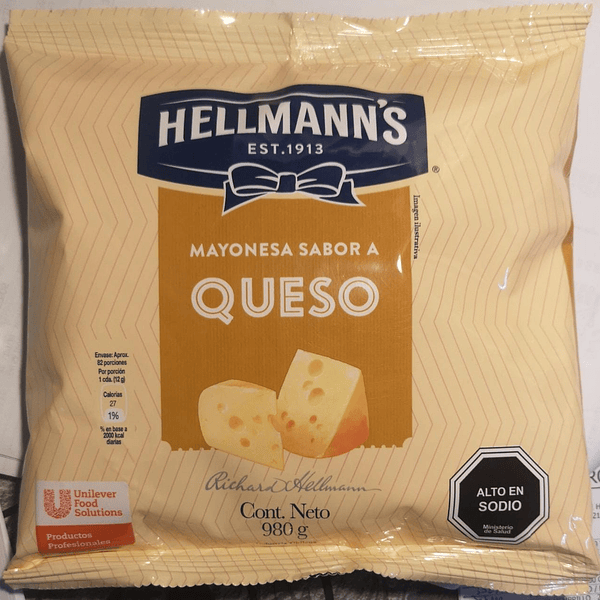 [487] Salsa Queso Hellmanns 980 Gr