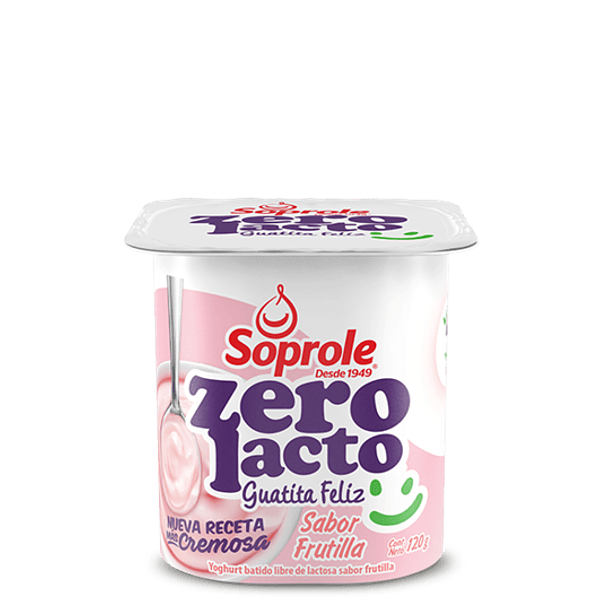 Yogur Zerolacto Soprole 120Gs. (Frutilla)